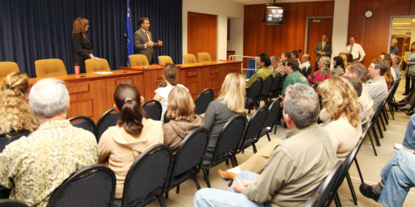 Governor Sandoval at Bagels with Brian event at NDOT. Governor Sandoval at Bagels with Brian event at NDOT.