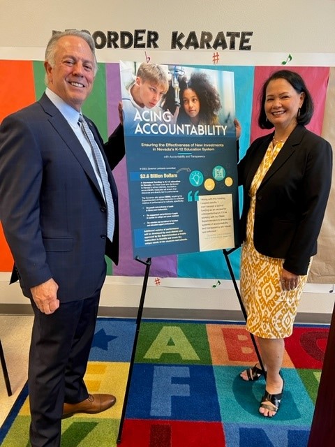 Governor Lombardo at Acing Accountability Press Conference at Mater Academy Mountain Vista